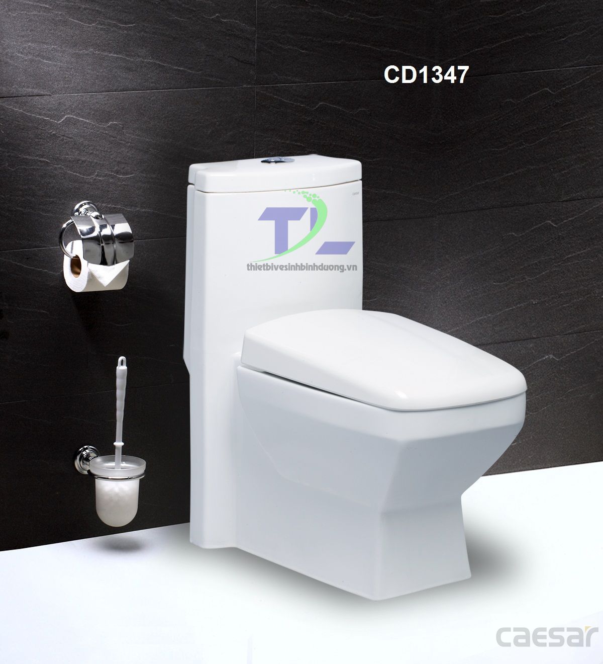 Bồn cầu sứ CAESAR CD1347
